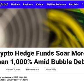 Bloomberg covers the top Crypto Funds