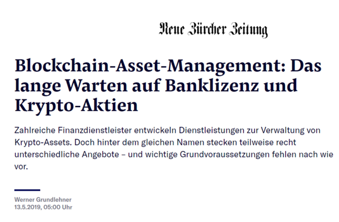 Swiss Publication NZZ: Interview with BitSpread's Cedric Jeanson